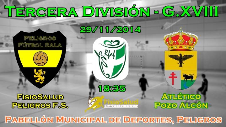 Mpal. Peligros - Sábado 29 de Noviembre, 2014, 18:35h: <a href="/CFisioSalud/">Clínica FisioSalud</a> PFS - <a href="/DiaAtletico/">Día atlético P.A</a> Pozo Alcón #SomosEquipo