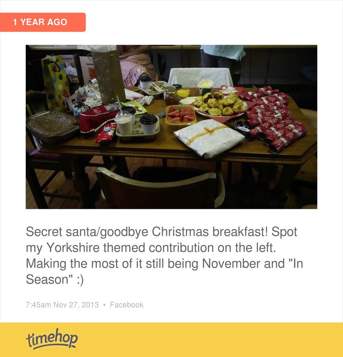LASiddall's tweet image. Haha how different things are this year!  timehop.com/c/fup:10151851…