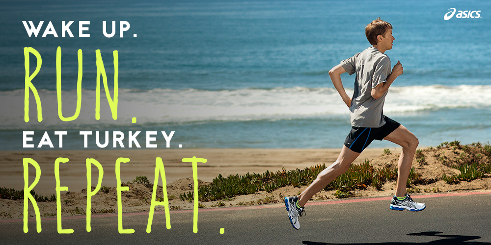 HoughRunners's tweet photo. That'll work. #hardworkdoesntstop  "@ASICSamerica: How are you spending #Thanksgiving Day? http://t.co/77MyXwre7s"