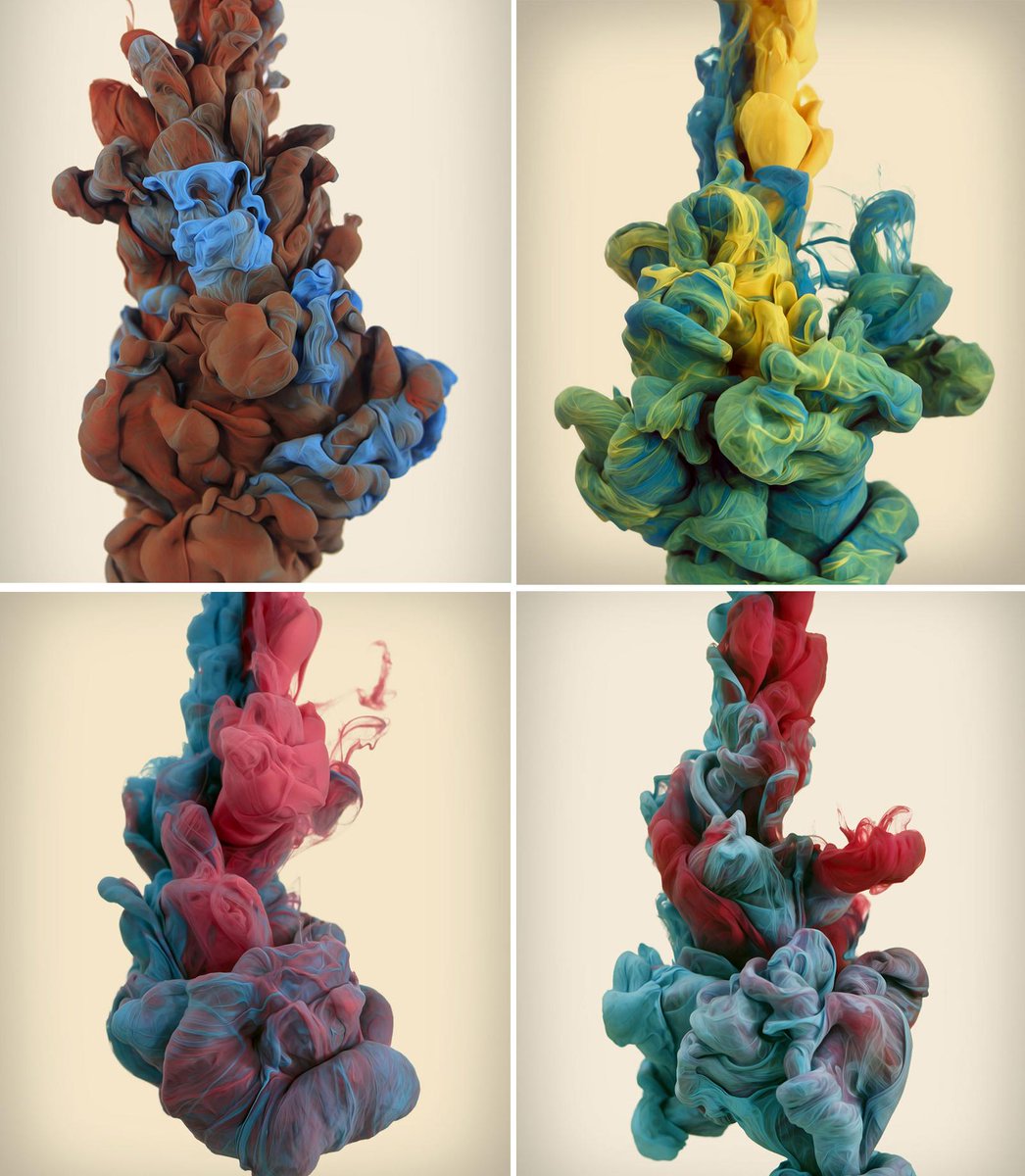 AsapSCIENCE's tweet photo. High-speed photographs of ink dropped into water. Looks like fabric, right? http://t.co/zNfbZrOD3I