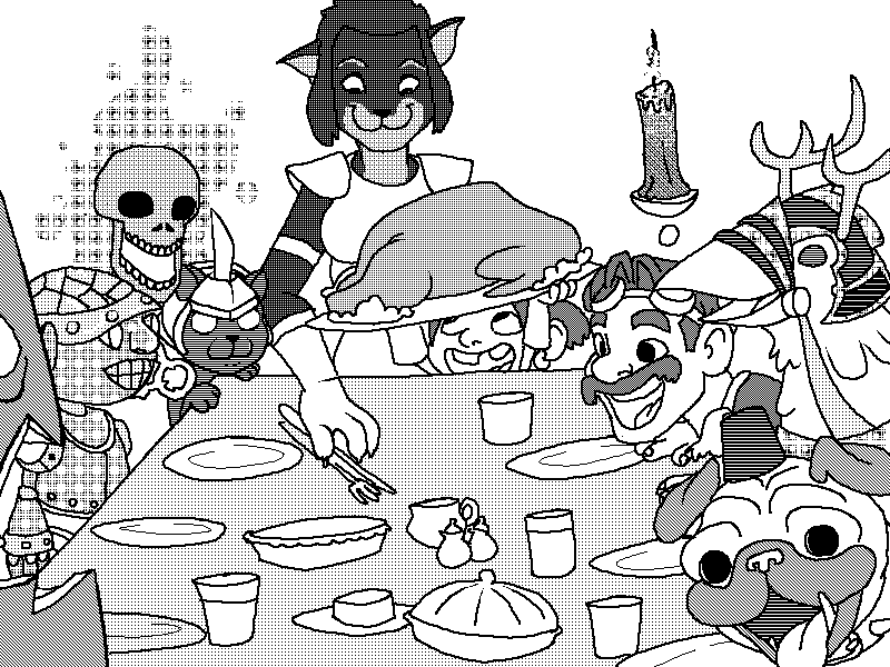doggiedruid's tweet photo. HOPE EVERYONE HAS A WONDERFUL THANKSGIVING/PILGRIM'S BOUNTY/THURSDAY! http://t.co/hHLWirCIqN #kibbleandbit #warcraft http://t.co/7YRhdH7Jo6
