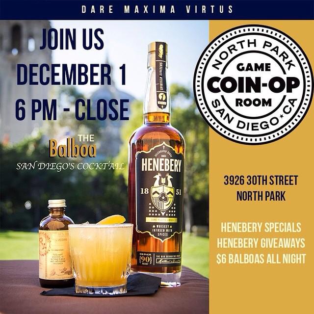 Proud of our friends at @RxBittersCo and the debut of the Balboa Cocktail today! #sandiego #cocktails