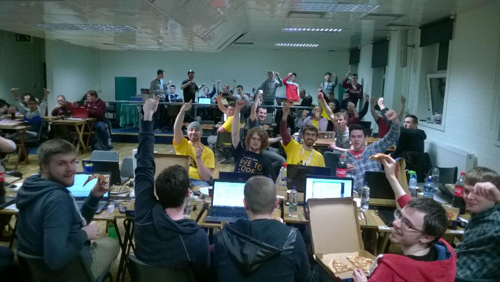 damienC40's tweet photo. Thanks to @mmeagher11 @saorog and @BrianGalway2 for sponsoring pizza at the #gmithackathon @GMITOfficial appreciated http://t.co/GwZORpXNP3