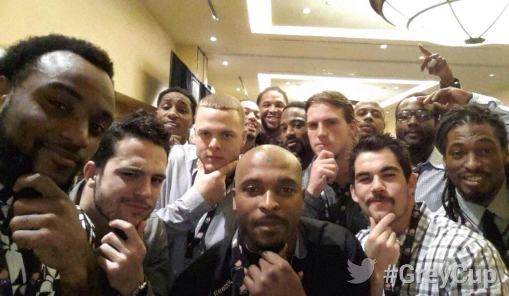 CFL's tweet photo. The DBs! #GreyCup http://t.co/uuUvLv95y0