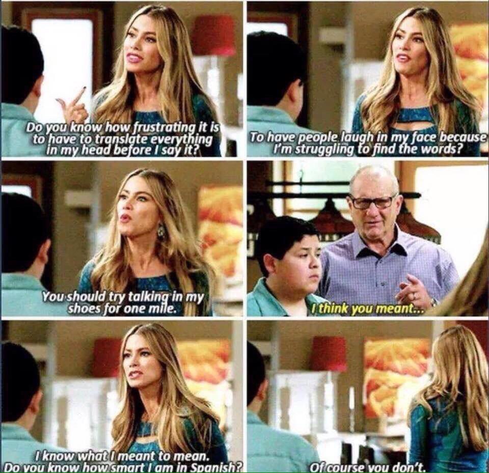 Scarlet Estrada on Twitter "Brilliant quote on multiculturalism from ModernFamily "Do you know how smart I am in Spanish