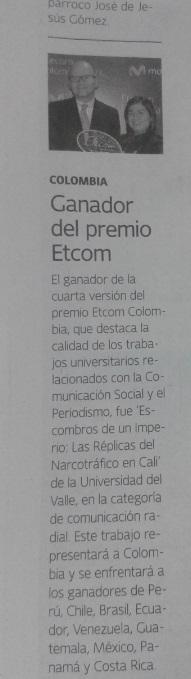PtelefonicaCol's tweet image. Ganador del Premio Etecom vía @elpaiscali #EtecomCol