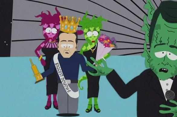 SkepticHistory's tweet image. John Edward was declared "Biggest Douche in the Universe" by South Park on Nov. 27, 2002. bit.ly/54Wsx