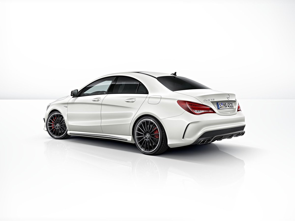 MercedesAMG's tweet photo. The #CLA45AMG w/ the world’s most powerful 4-cylinder engine in series production. Four-door coupé or shooting brake? http://t.co/xLsw8HcU2w