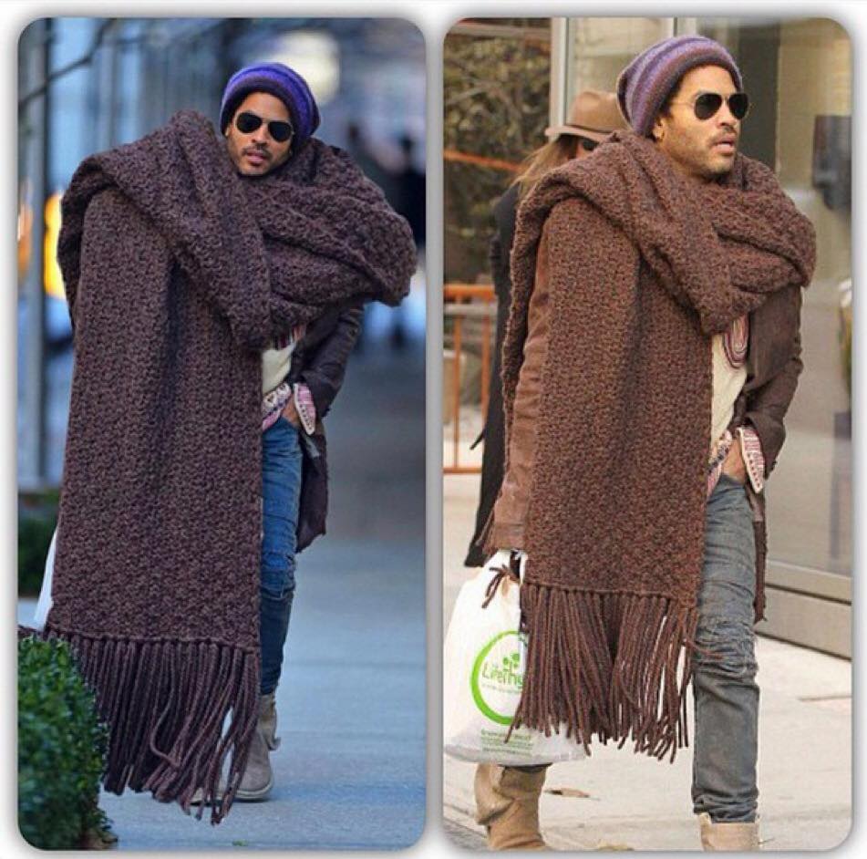 developingit's tweet photo. Anche noi vogliamo la nuova sciarpa di @LennyKravitz. http://t.co/F6e9qihQ53