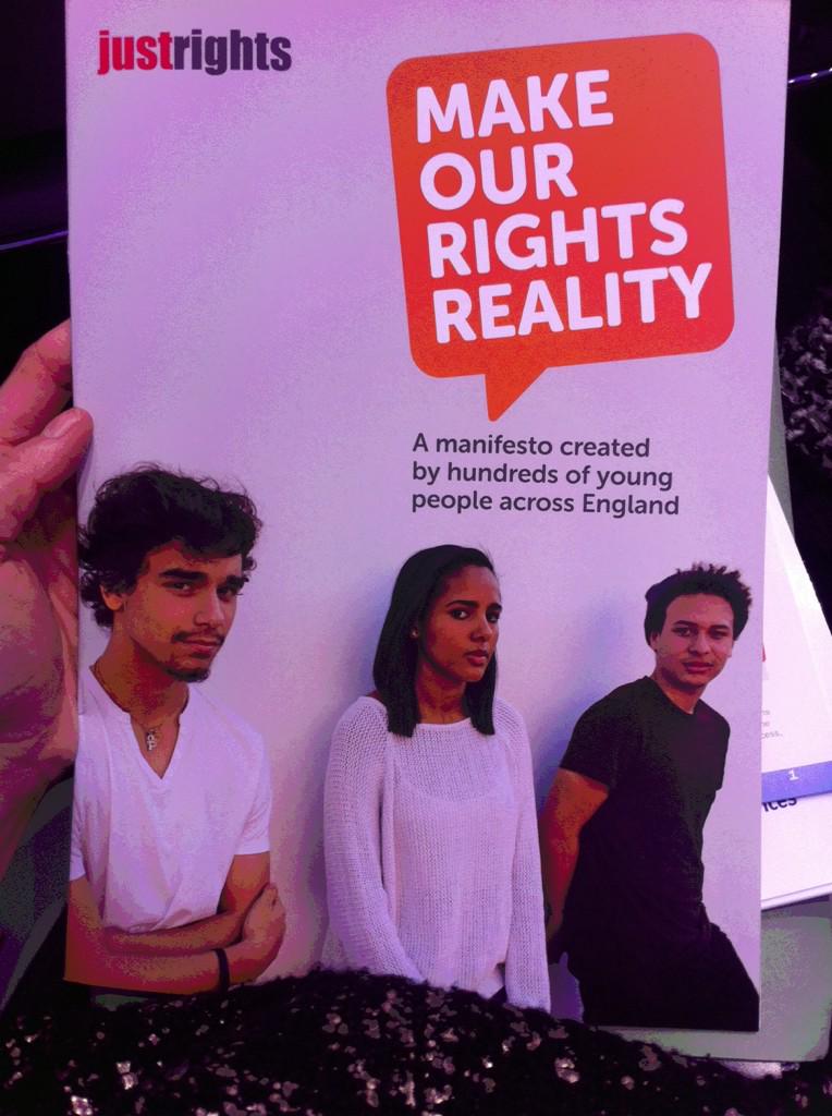 Fantastic new 'Make Our Rights Reality' <a href="/YouthAccess/">Youth Access</a> <a href="/JustRights1/">JustRights</a> #manifesto from young people calling for change