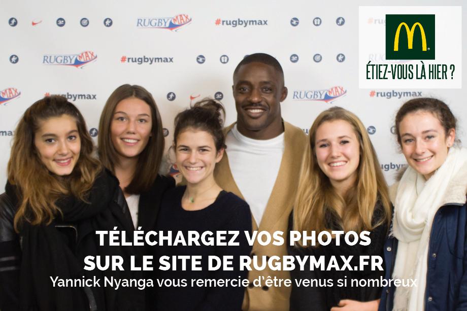 StageRugbyMax's tweet photo. C'était le feu à McDo hier avec @YannickNyanga ! Retrouvez vos photos sur http://t.co/uSJ0dsPPUZ #rugbymax http://t.co/fz4ULN3QdS