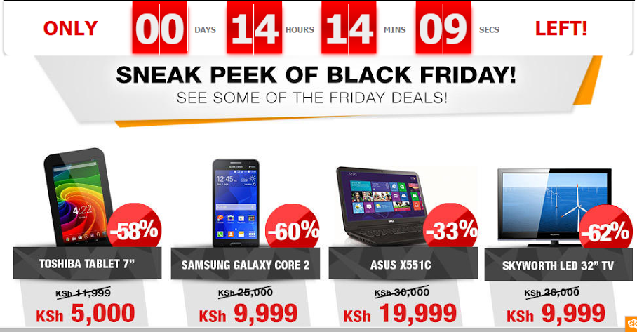 JumiaKenya's tweet photo. The #JumiaBlackFridayOffers are here tweeps, Take a sneak peak :) http://t.co/WNoKkF9c4O #JumiaBlackFriday http://t.co/AlJw6z0Q4X