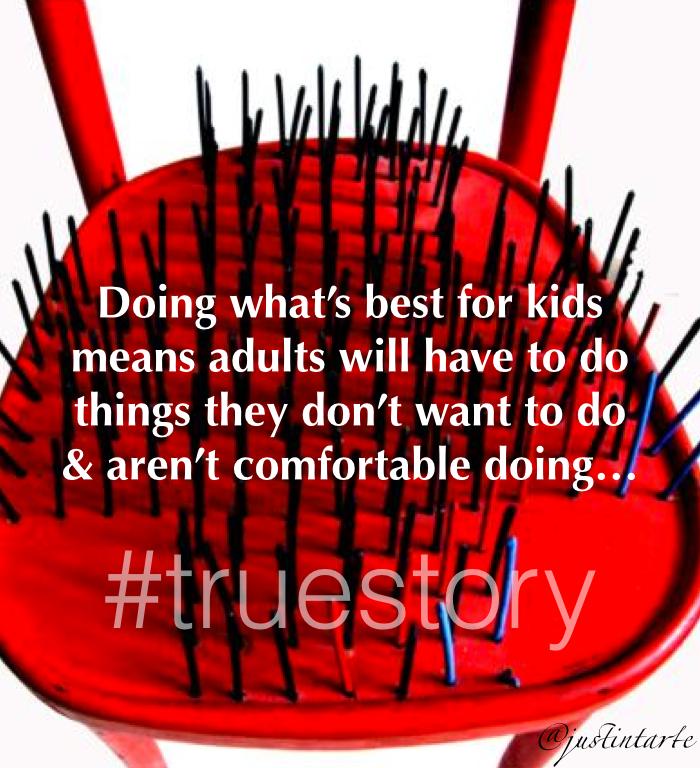 justintarte's tweet photo. Doing what's best for kids means adults will have to do things they aren't comfortable doing. #edchat #unionrxi http://t.co/IB8sI3iZBU