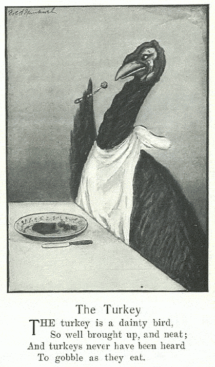Harpers's tweet photo. Happy Thanksgiving from Harper's Magazine 1906 http://t.co/KAcIQ5YFhQ