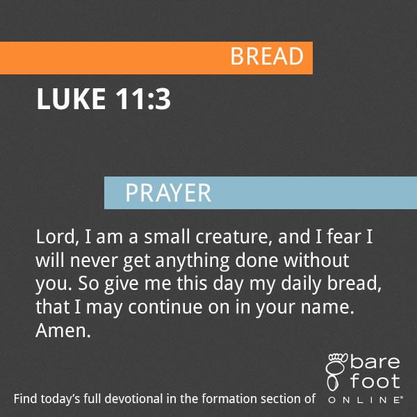 As you go about your day, stop before any social interaction and request your “daily bread.”