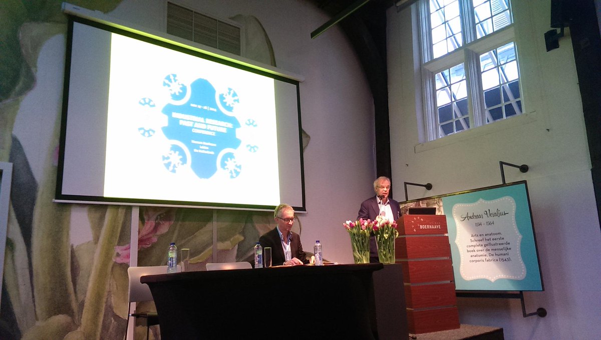SHTfoundation's tweet photo. .@museumboerhaave director Dirk van Delft opens the Industrial Research: Past and Future conference #IRPF http://t.co/oAdZgk6GDc