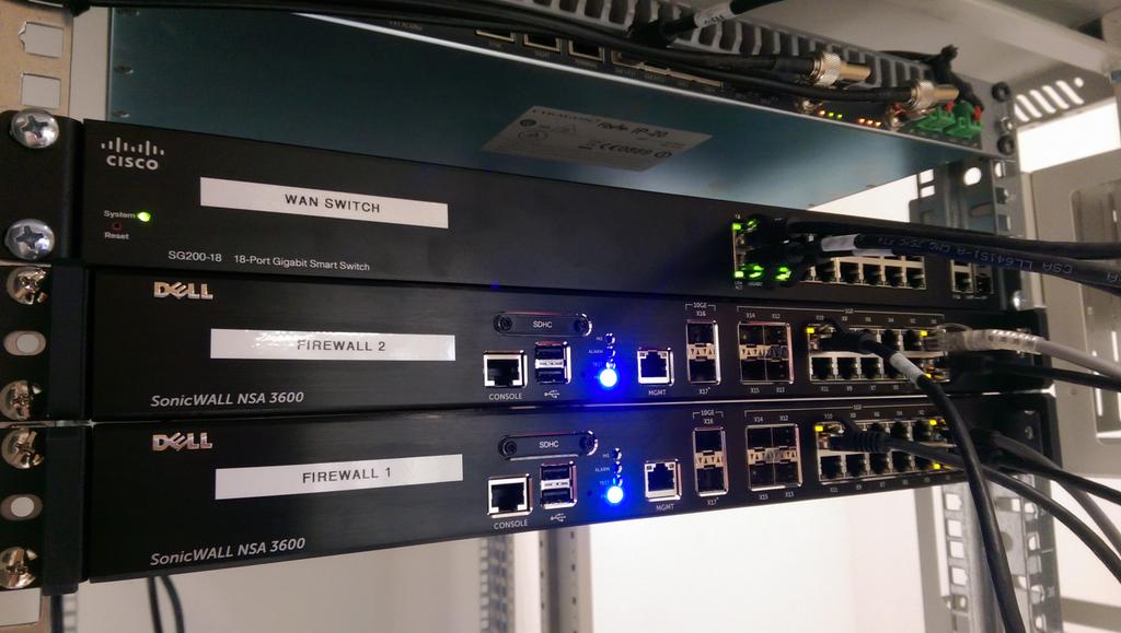 ICTProSupport's tweet image. Firewall Porn! Rock solid solution combigning @DellSecurity and @CiscoSmallBiz