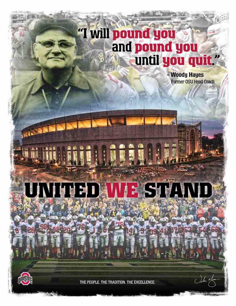 ESPNColumbus's tweet photo. #BeatMichigan http://t.co/332ceYqdiN