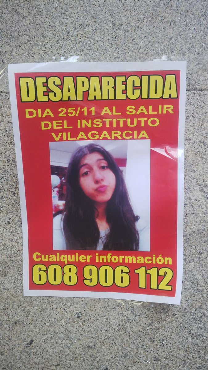 #Colabora y RT Buscamos a Andrea, #menor #desaparecida en #Vilagarcía #Pontevedra #062 ow.ly/EZf1P