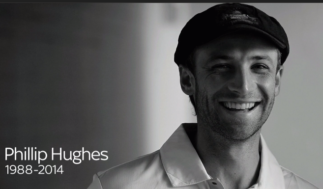 SkySportsNews's tweet photo. Lancaster paid his &amp; the squad's tribute to Phillip Hughes at today's news conference - hear from him next on #SSNHQ http://t.co/svFtrxQLfT