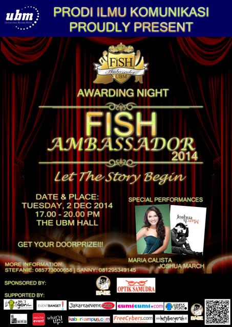 ketjilbergerak's tweet photo. UBM FISH Ambassador Awarding Night | 2 Desember 2014 | 17.00 WIB | @ The UBM Hall | info: @ubmambassador https://t.co/7OLXvZ3Hl4