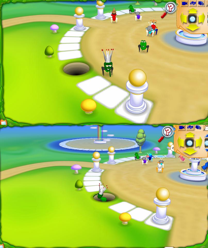BWsite's tweet photo. The empty area at Flum's Fountain was going to be a hole that led to the Message Board: http://t.co/abhrsAH8y2