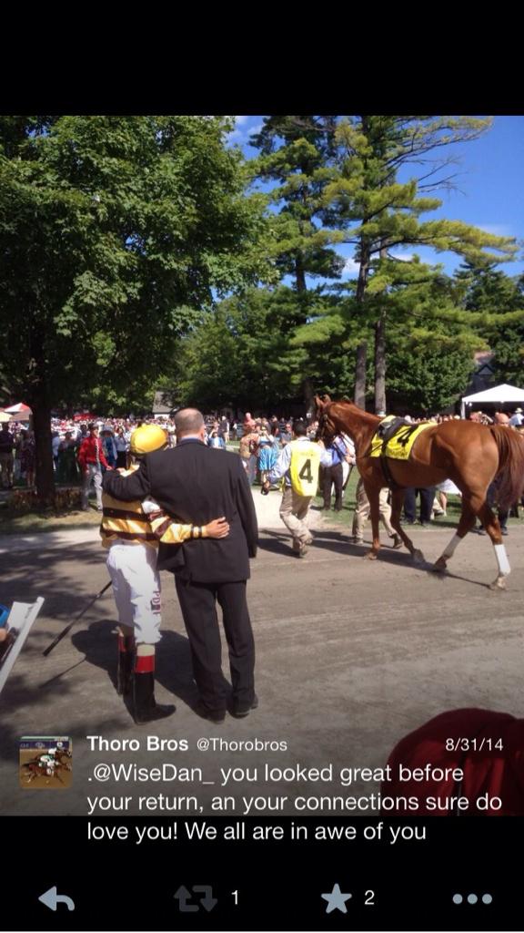 Thorobros's tweet image. Lots for racing fans to be thankful for in 2014 #CaliforniaChrome #untapable #wisedan #saratoga @ABRLive @TheNYRA