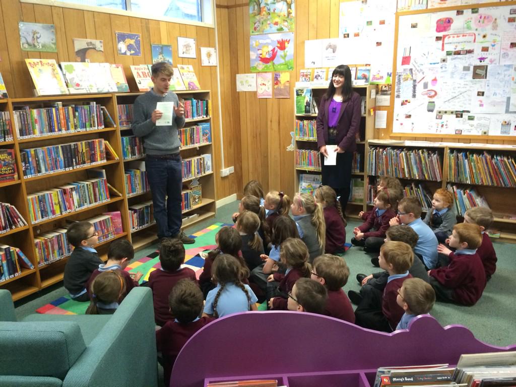 _newpractice's tweet photo. A fun filled afternoon of activity to launch the new #artwork by @BobbySayers at #LennoxtownLibrary for #BookWeekScot http://t.co/3rotKrgrim