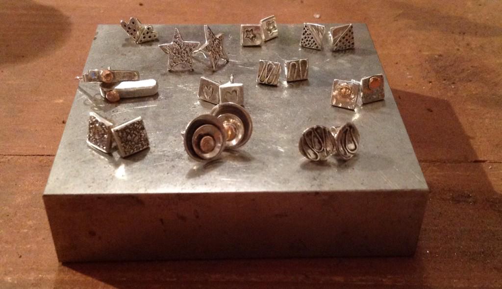 LeahLewington's tweet photo. Just finished making some new earrings! #handmade #silver #jewellery http://t.co/xgke7hIX3g