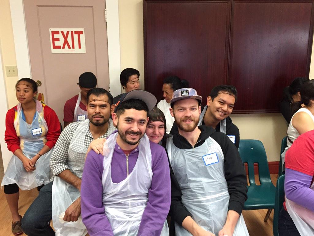 Getting ready to carve, cut and serve that turkey helpin out this #Thanksgiving at #glide in SF