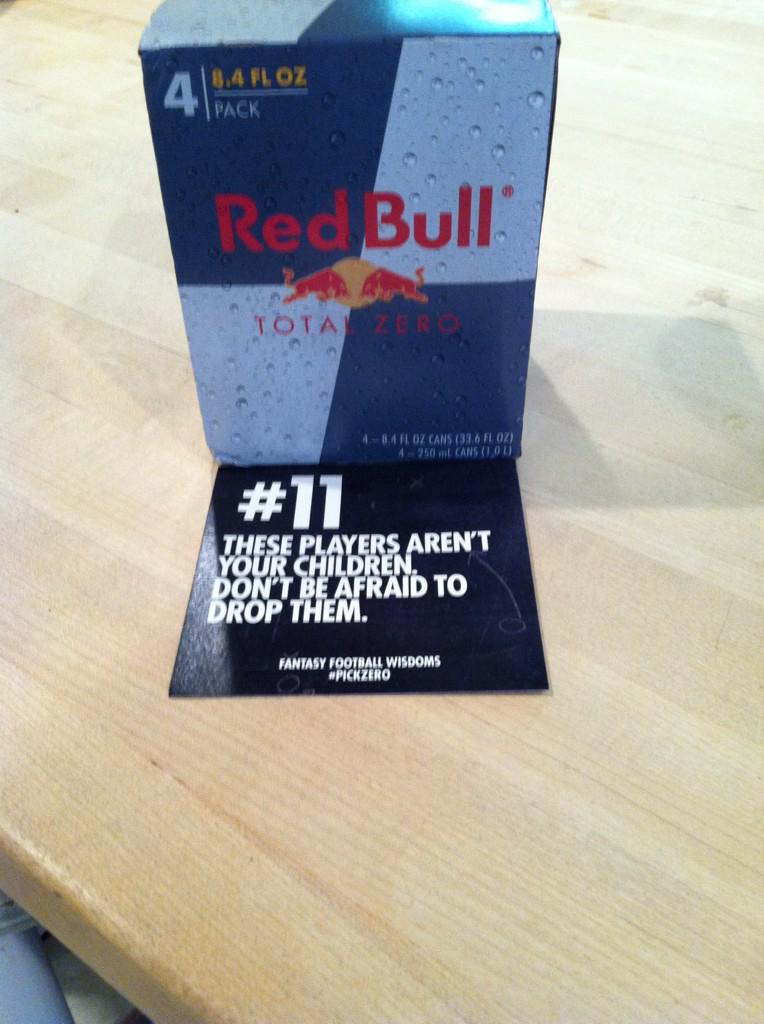 terr_agail's tweet photo. Thank you #RedBull for my case of #TotalZero and for your #FantasyFootballWisdom. #PickZero #HappyThanksgiving http://t.co/UgsTtYB1am