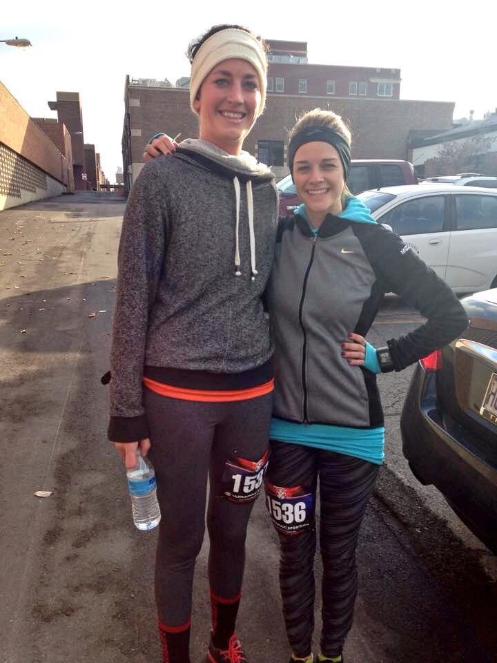 KatLucchesi's tweet photo. Thanks @JoannaMWitte for waking up and running with me in the cold!! #TurkeyTrax http://t.co/Jtu4wAnmh1