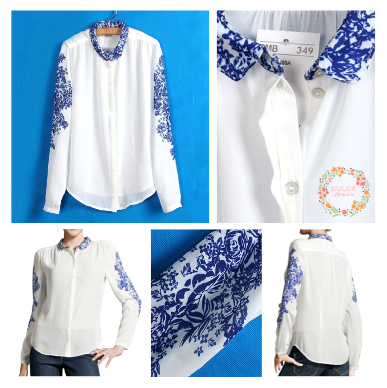 Blusa Porcelana $12.900. Encuéntrala en nuestra VENTA ESPECIAL DE NAVIDAD. Domingo 30 / 15.00 hrs / Vaticano #4021