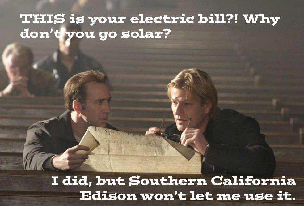 ABCSolar's tweet image. #SCE  oh my gosh, my clients posted this picture.  Went solar but SCE wont let me connect.  Monopoly #SCE abuse again