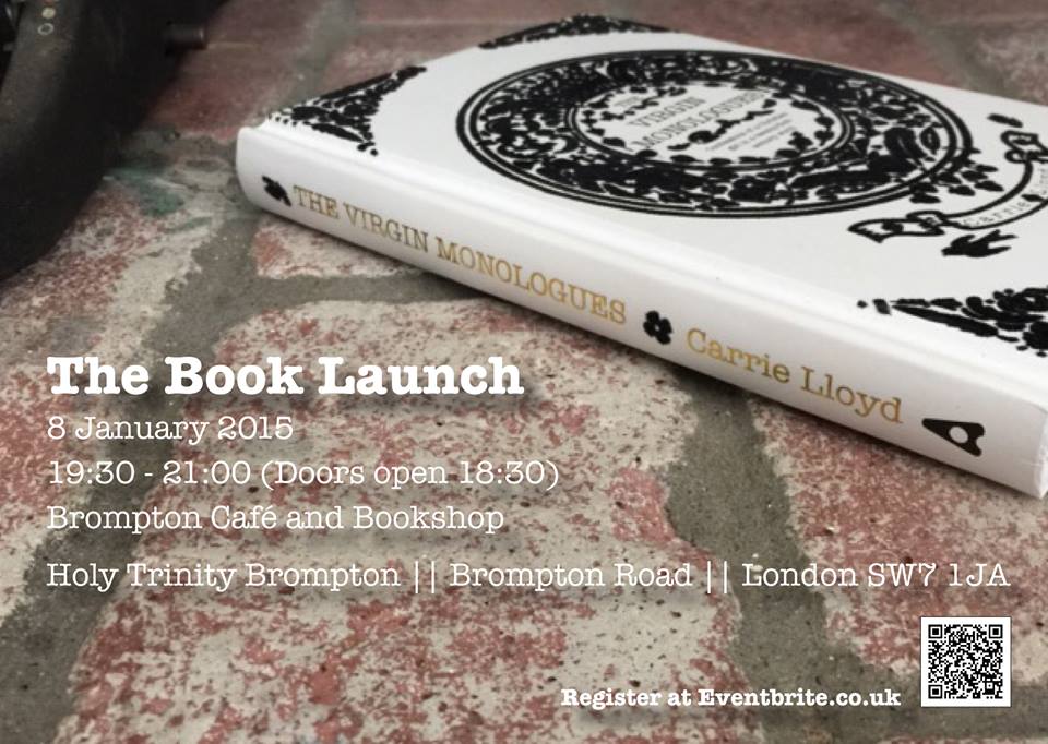 TVMcarrielloyd's tweet photo. *TVM BOOK LAUNCH* 8th Jan 2015 @TheBromptonCafe! Join Carrie at her book launch! Tickets: http://t.co/q4LC5cDw2p http://t.co/1wB7q2XU6H