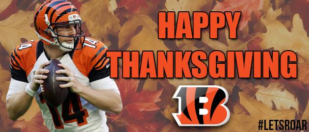 Cincinnati Bengals on X: 'Happy Thanksgiving from all of us at the #Bengals!   / X