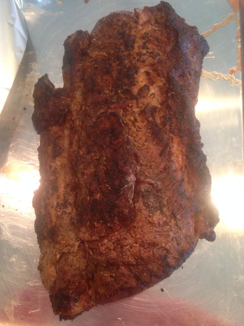 nick_tricky's tweet photo. Prime Rib On The Smoker!! Happy Thanksgiving Everyone!! http://t.co/Wr8kkQROzj