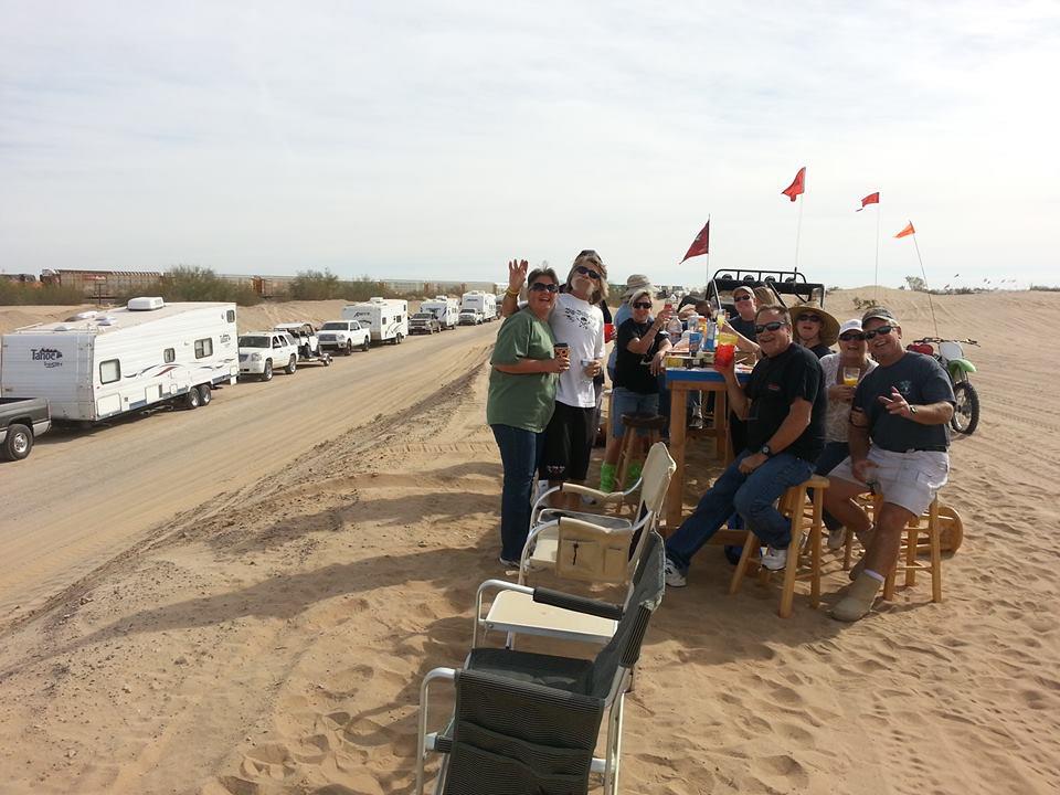 BLMca's tweet photo. Happy #Thanksgiving from #ISDRA staff! #TBT of 2013 duners celebrating #Turkey Day on public lands! #SeeBLM http://t.co/f0XradaagY
