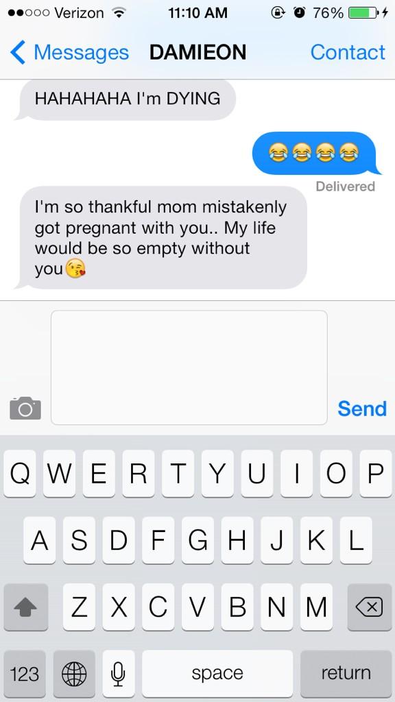 thatbitchwhit's tweet photo. Thankful texts from oldest sis ugh http://t.co/UfKUnHyKbR