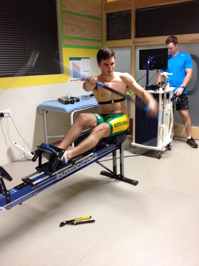 _SportsMassage's tweet photo. @CanoeingSA athletes @CalvenClack @CamHudson1 and @Jen_Ward10 doing their #vo2max testing at @PrimeHPI @EADP_KZN http://t.co/CFI3wCWQTF