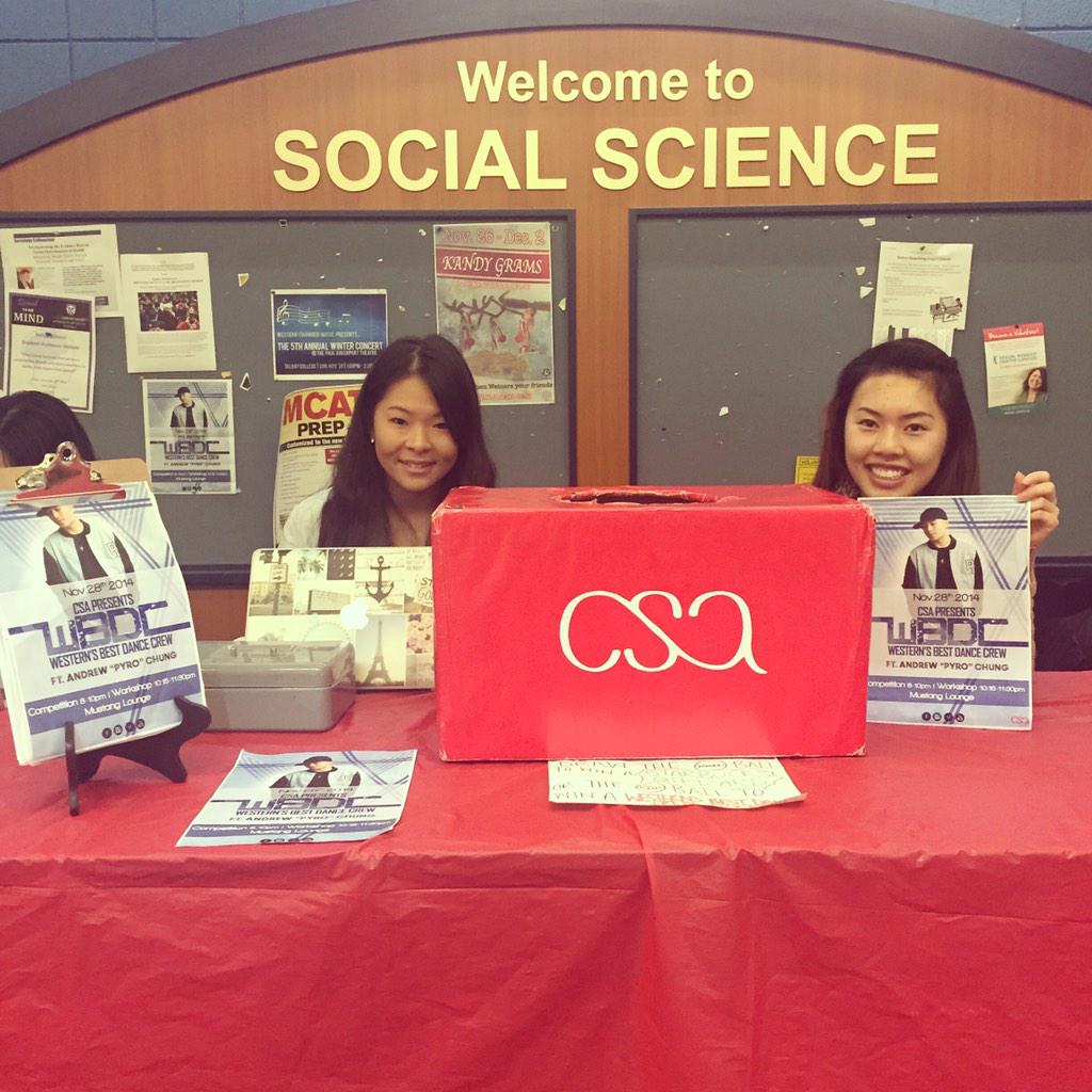 CSAUWO's tweet photo. Today's the LAST DAY we are selling Western's Best Dance Crew tickets at booth! Come by the SSC to buy your tickets! http://t.co/PkHHsIfW0f