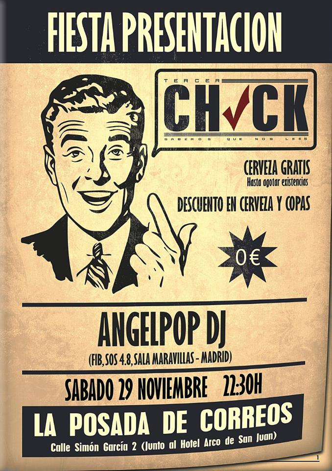 TercerCheck's tweet image. Sabéis que el Sábado tenéis una cita, una fiesta, una parada obligatoria, ¿verdad? @PosadadeCorreos #3check