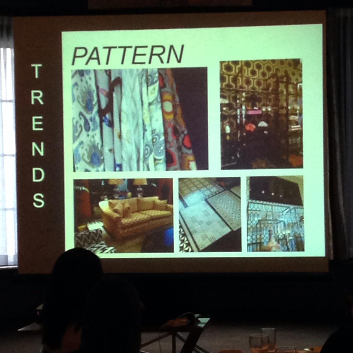 @jffabrics @LisaNicholl Our Lisa Nicholl presenting Design Trends at #IDMC14