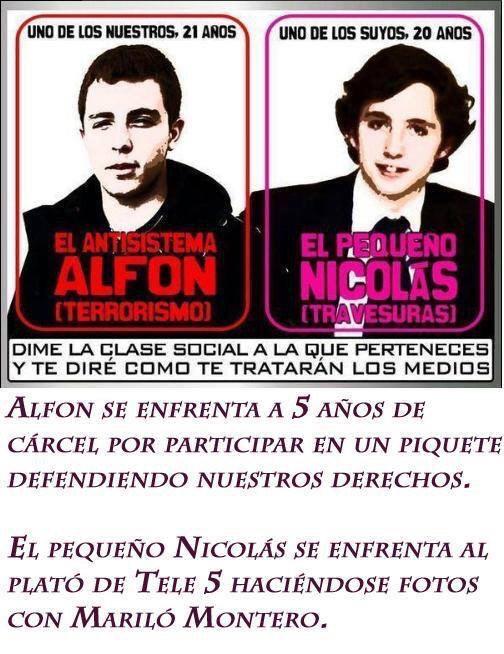 elpadrecorajede's tweet photo. Las dos Españas  #TodosContralaCorrupción http://t.co/nOFWE0ekVN