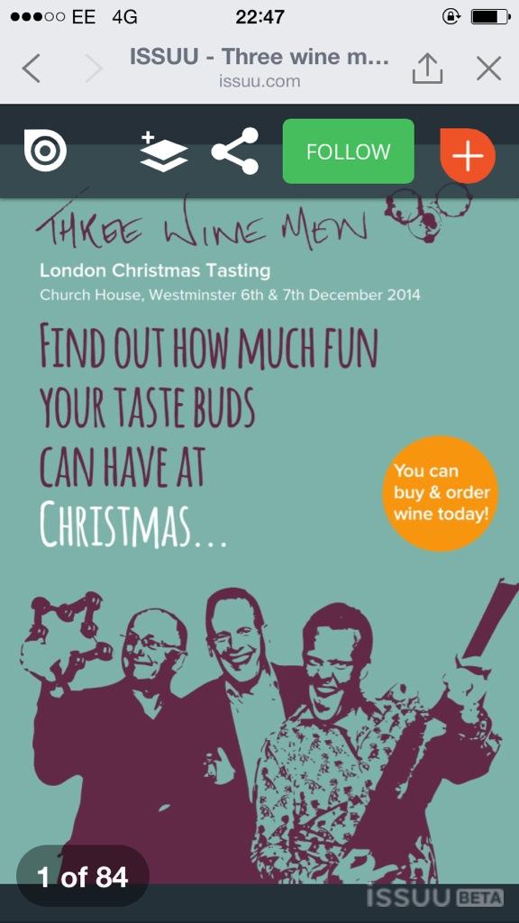 ThreeWineMen's tweet photo. It's live! Our LDN brochure is out: http://t.co/BSF95AC0Sp Not long now...Have you got tkts? http://t.co/HI1hHBX1R1 http://t.co/GTFSValMSu