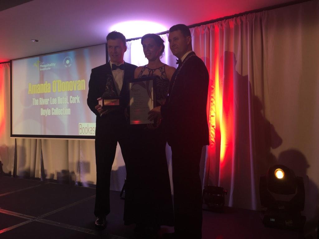 Congrats Amanda O'Donovan <a href="/RiverleeHotel/">The River Lee</a> 'Hospitality Manager of the year Revenue' <a href="/IHI_Awards/">IHI_Awards</a> <a href="/Bookassist/">Bookassist</a>  #ihi14
