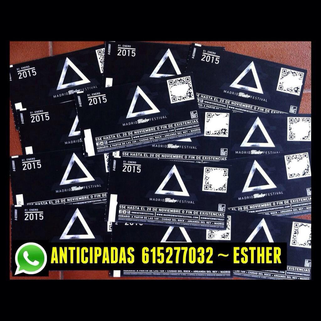 Lunilunitta's tweet photo. ANTICIPADAS 

▲MADRID WINTER FESTIVAL ▲ 

👉📱615277032 ~ 65€ hasta el 13 de Dic.!! ¿Te apuntas?🙌 http://t.co/gnlxatoRM0