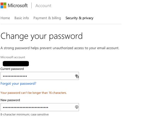 SteveSecker's tweet image. @msftsecurity How is &amp;lt;16 char password &quot;strong&quot;? #RainbowTable CC: @HoboInTheCorner @Rewzilla