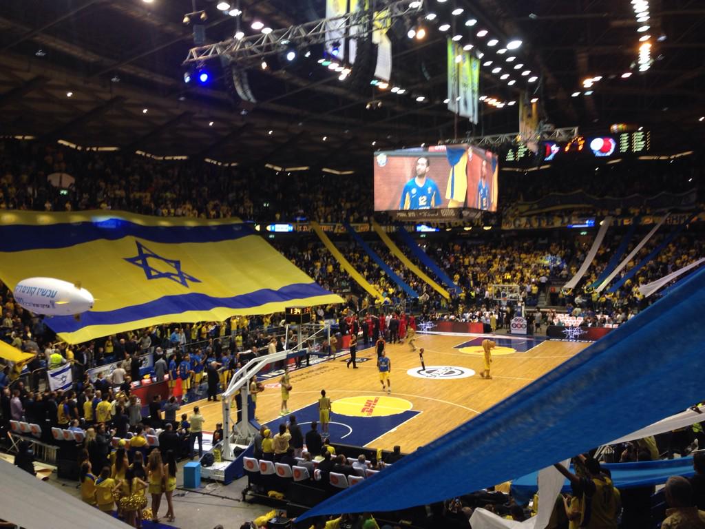 MaccabiTLVBC's tweet photo. The scenes at Nokia Arena before the tipoff #MACCSK http://t.co/Aig71E87bA