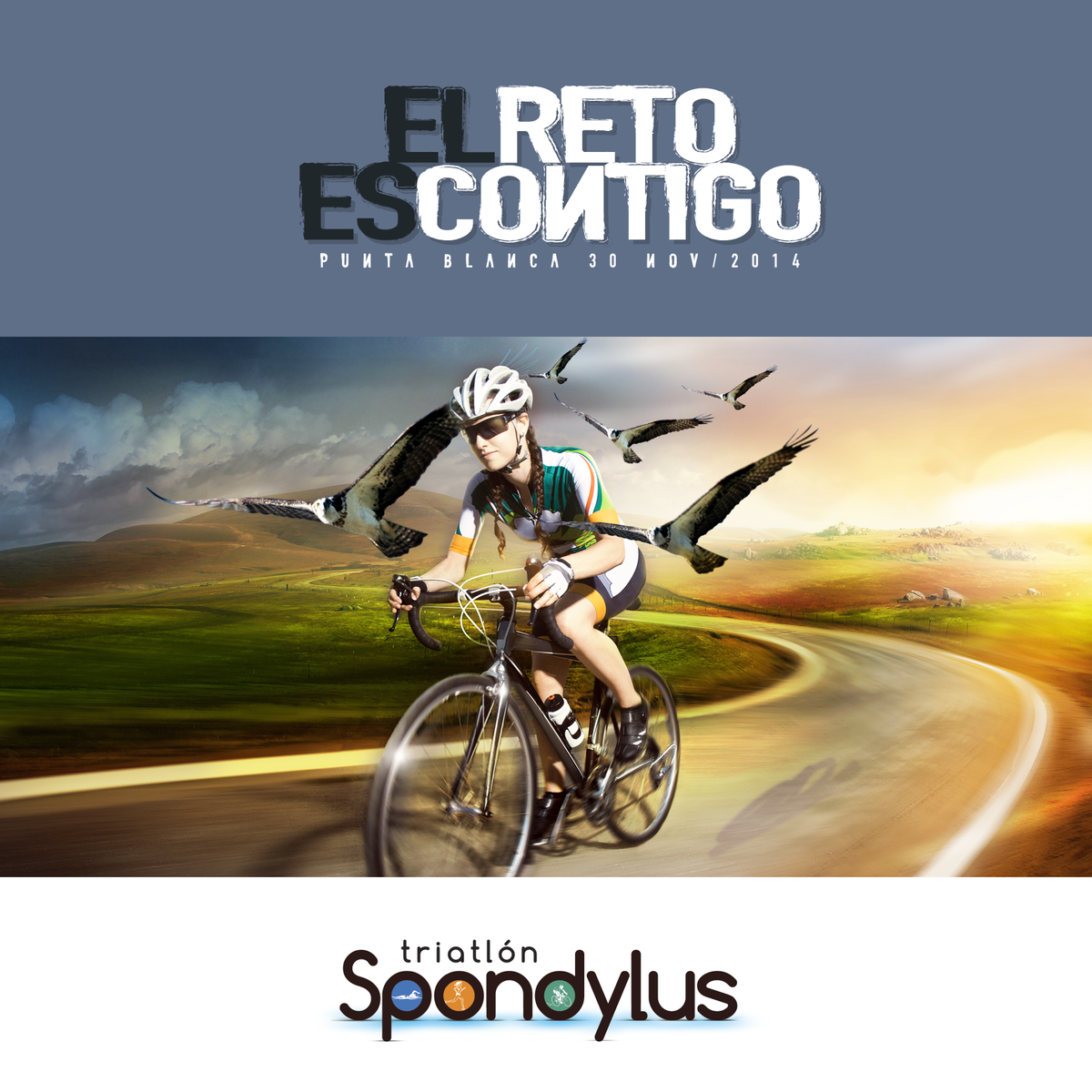 ¿Están listos para darlo todo el 30 de noviembre en la #TriatlónSpondylus? #CeroExcusas #ElRetoEsContigo